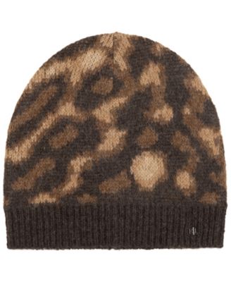 Ocelot Pattern Knit Beanie