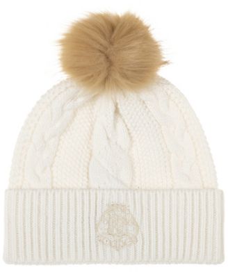 Direct Embroidery Cable Pom Beanie