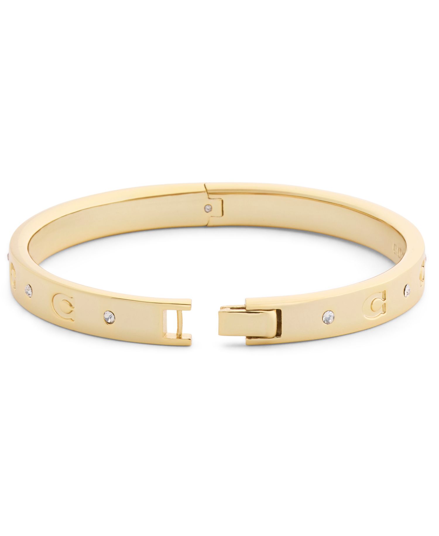 Faux-Stone Signature C Stone Bangle Bracelet
