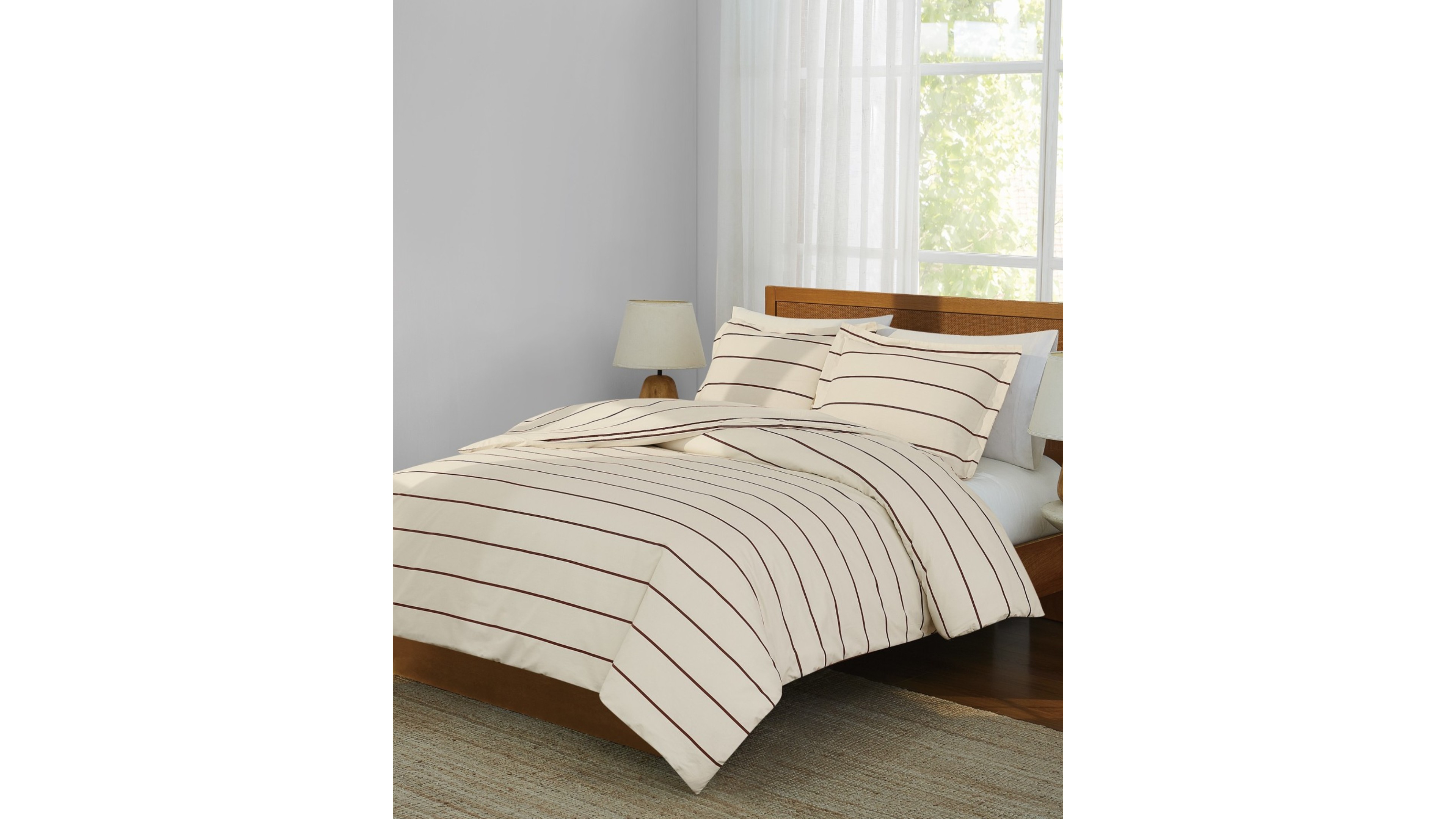 Brooklyn Loom Hayward Stripe 3-Piece Comforter Set, King