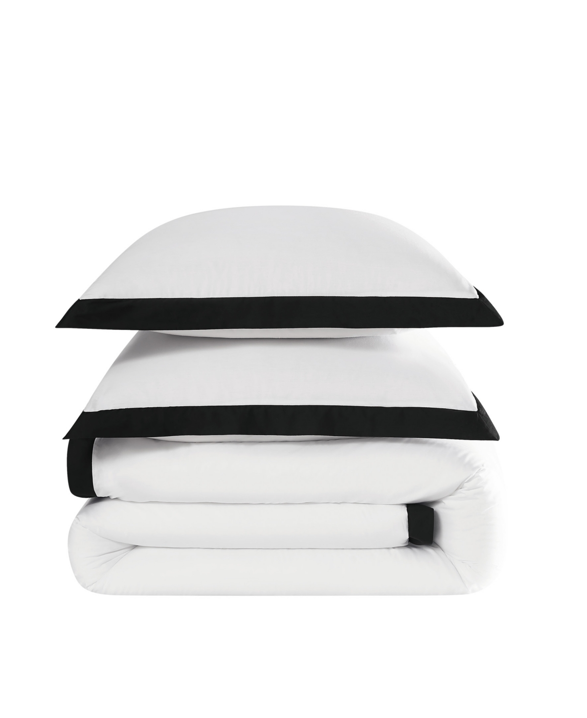 Brooklyn Loom Cotton Hotel Border 3-Piece Comforter Set