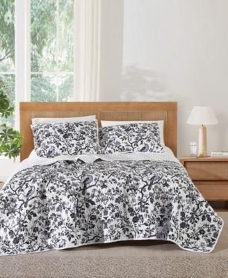 Ava Floral 3-Piece Quilt Set, King