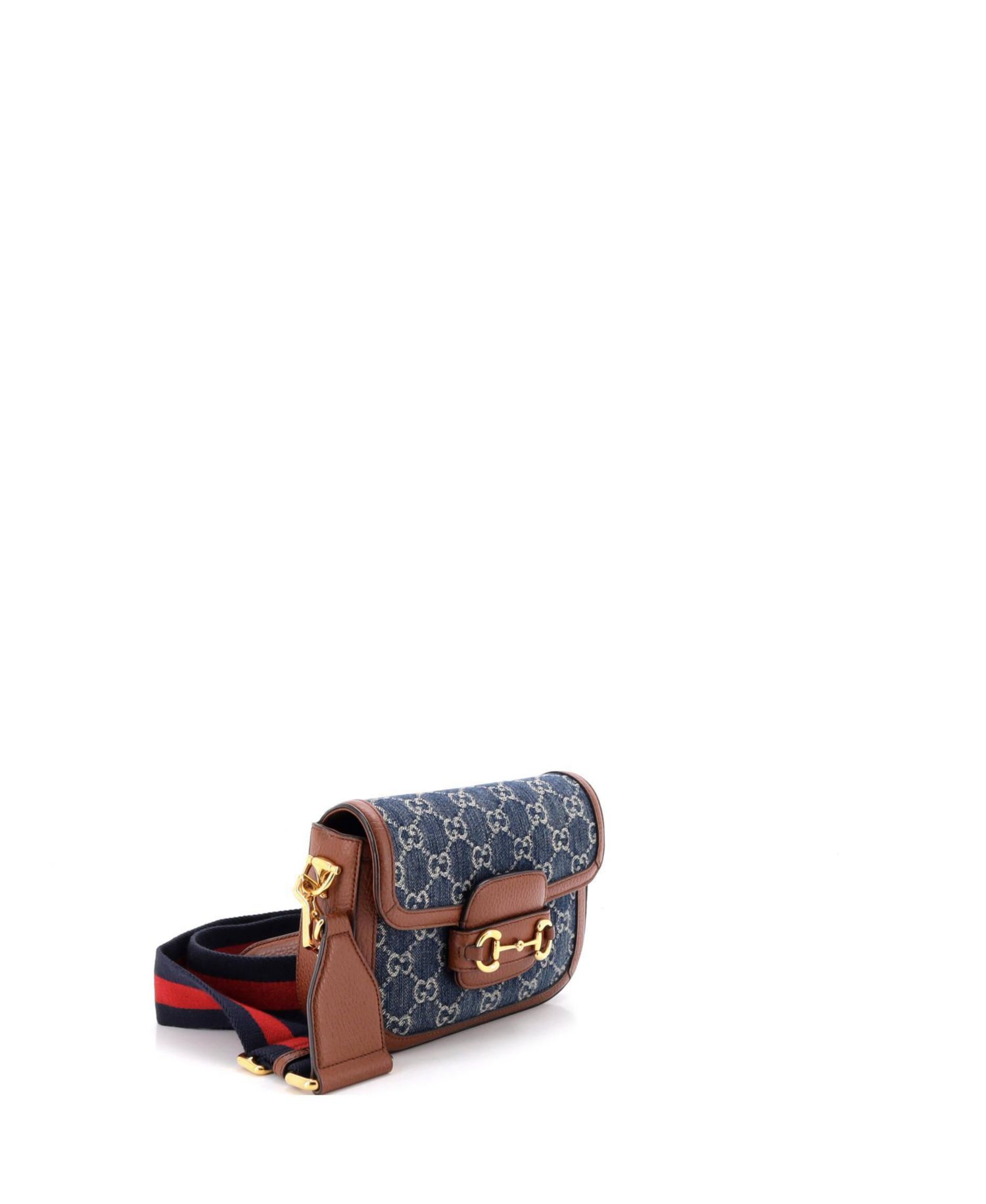 Mini Horsebit 1955 Shoulder Bag GG Denim