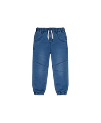 Baby Boys Unisex (0-24)months French Terry Denim Evolutive Pants Denim