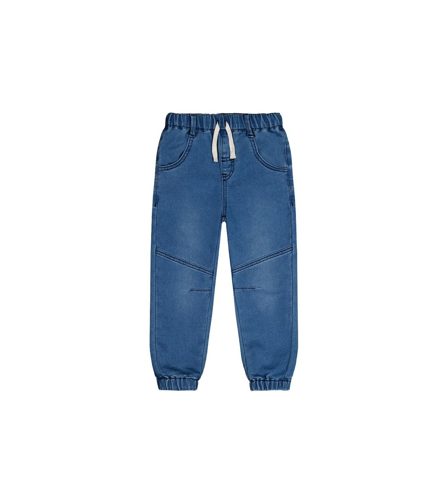 Baby Boys Unisex (0-24)months French Terry Denim Evolutive Pants Denim