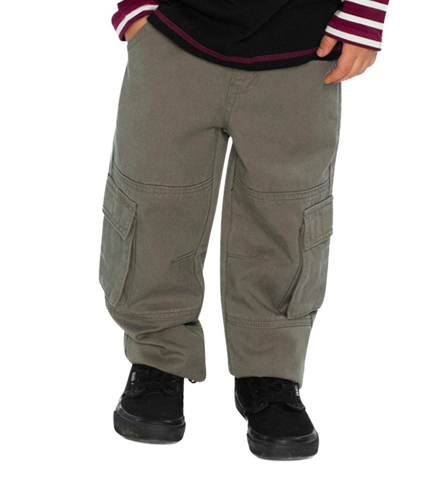 Baby Boy 12M-24M Twill Pants with Cargo Pockets