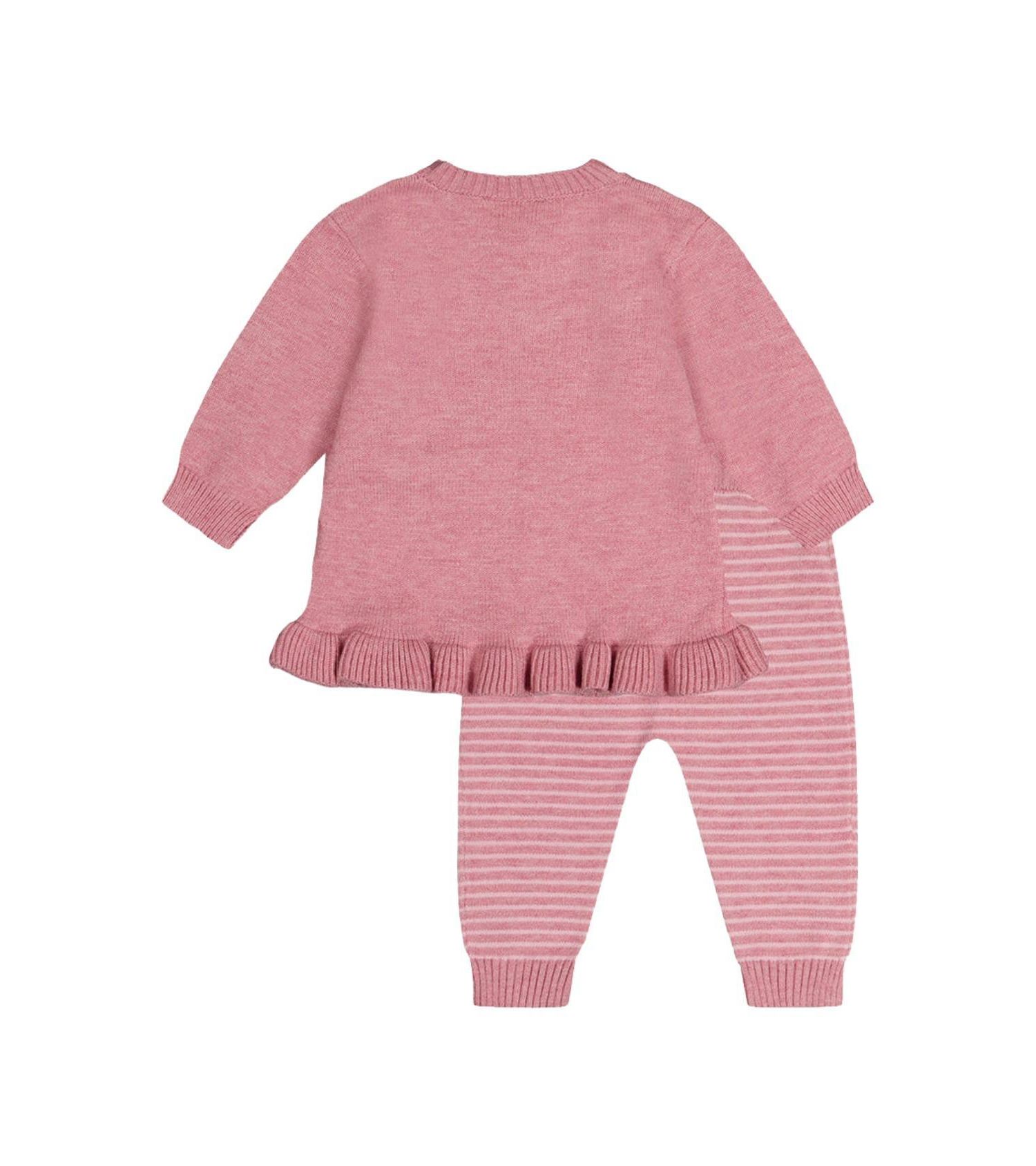 Baby Girls (3M-24M) Knitted Top and Pants Set