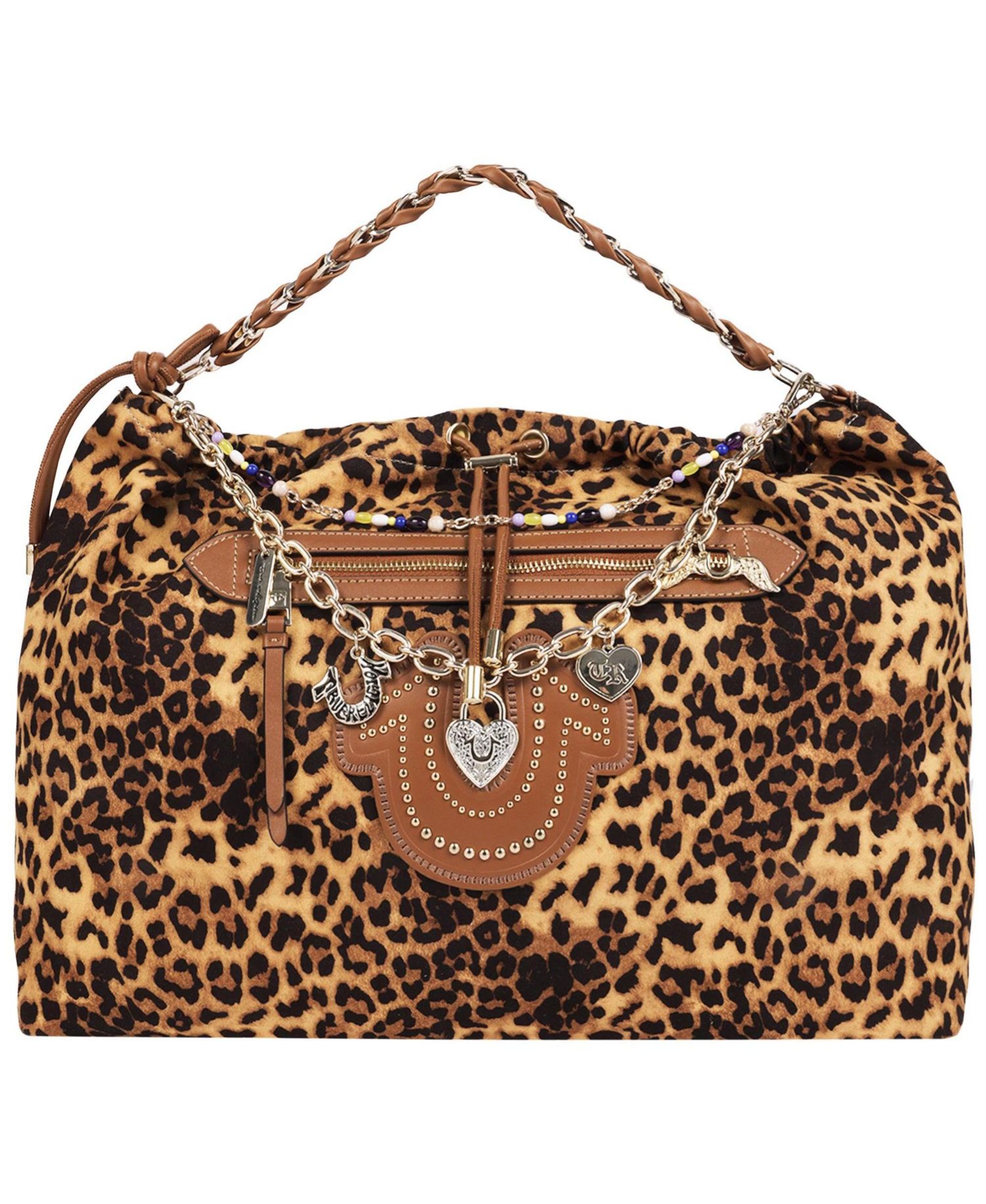 Women's Leopard Print Soft Hobo Bag