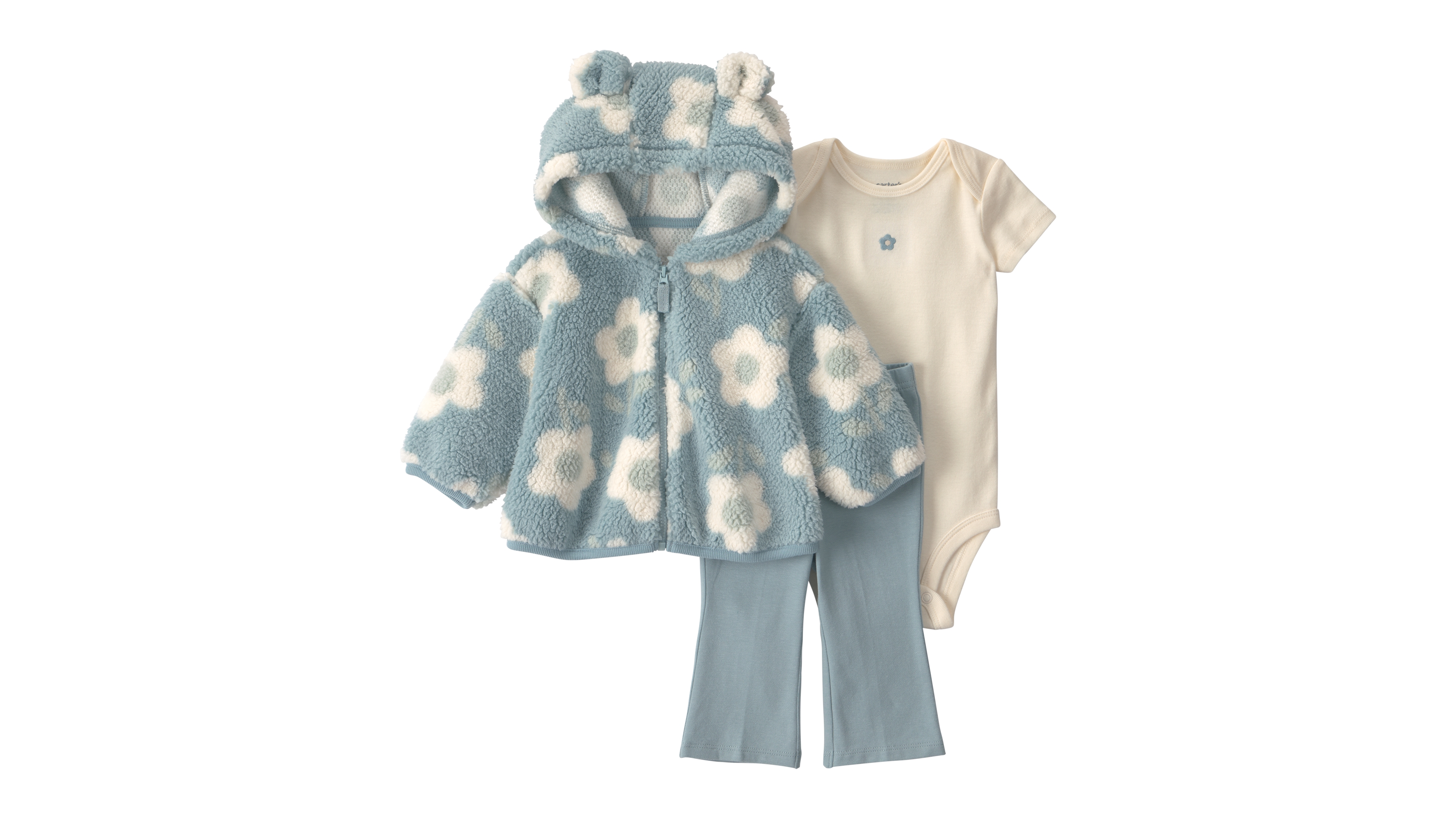 Carter's Baby Girls' Long-Sleeve Cardigan, Bodysuit and Pants