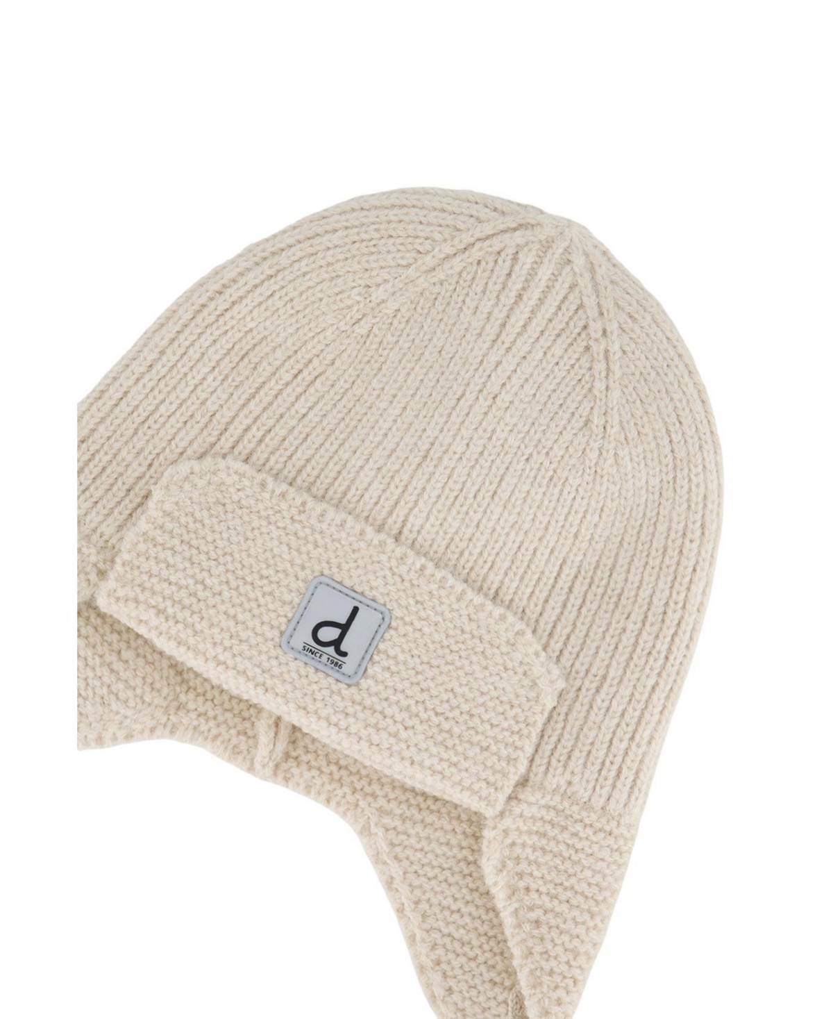 Deux par Baby Unisex (3M-24M) Winter Knit Hat with Ear Flaps and Strings