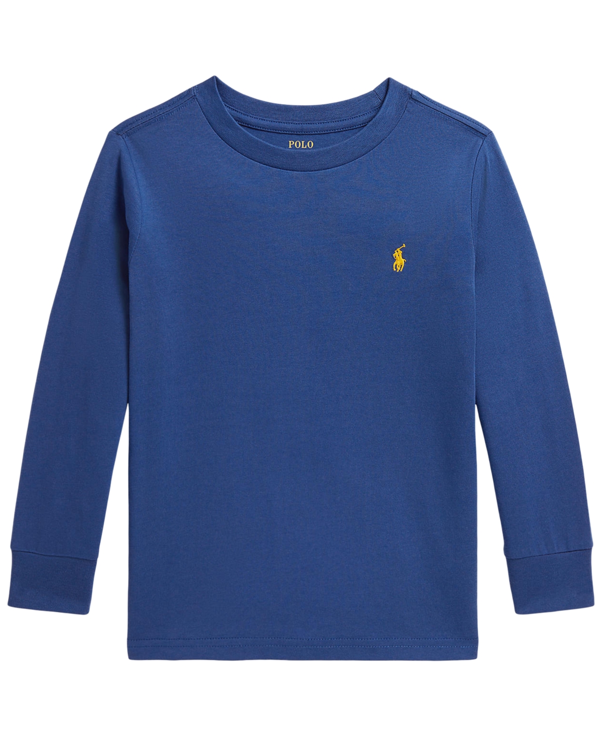 Polo Ralph Lauren Toddler and Little Boys Cotton Jersey Long-Sleeve T-shirt - Dusty Azure