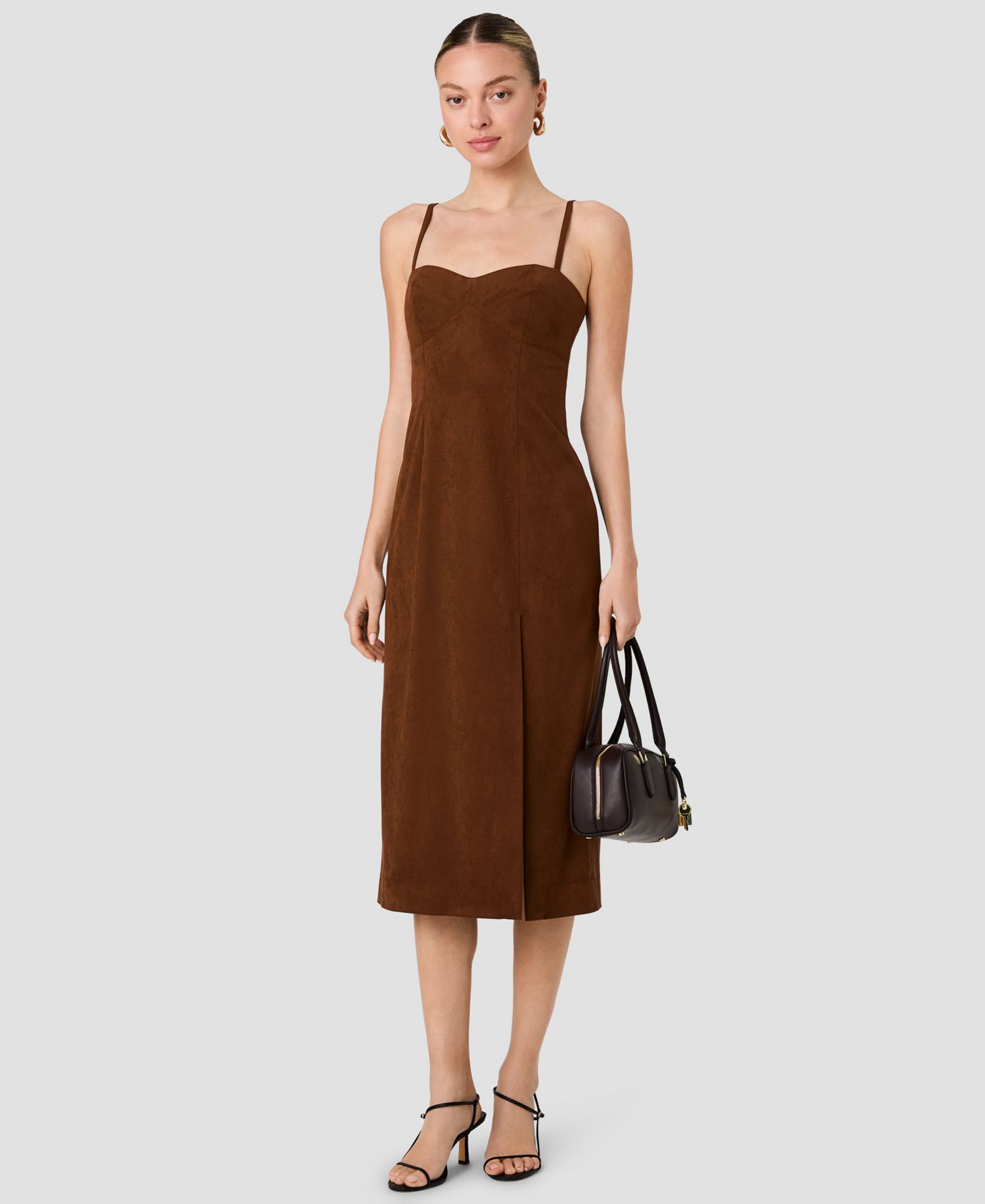 Women's Sonja Sweetheart Neck Sleeveless Midi Dress
