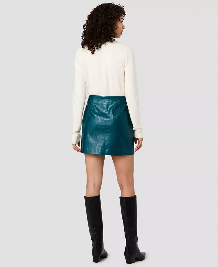 Women's Side-Zipper Mini Skirt - thumbnail 10