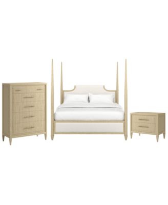Eave 3-Piece King Upholstered Bedroom Set (Bed, Chest & Nightstand)