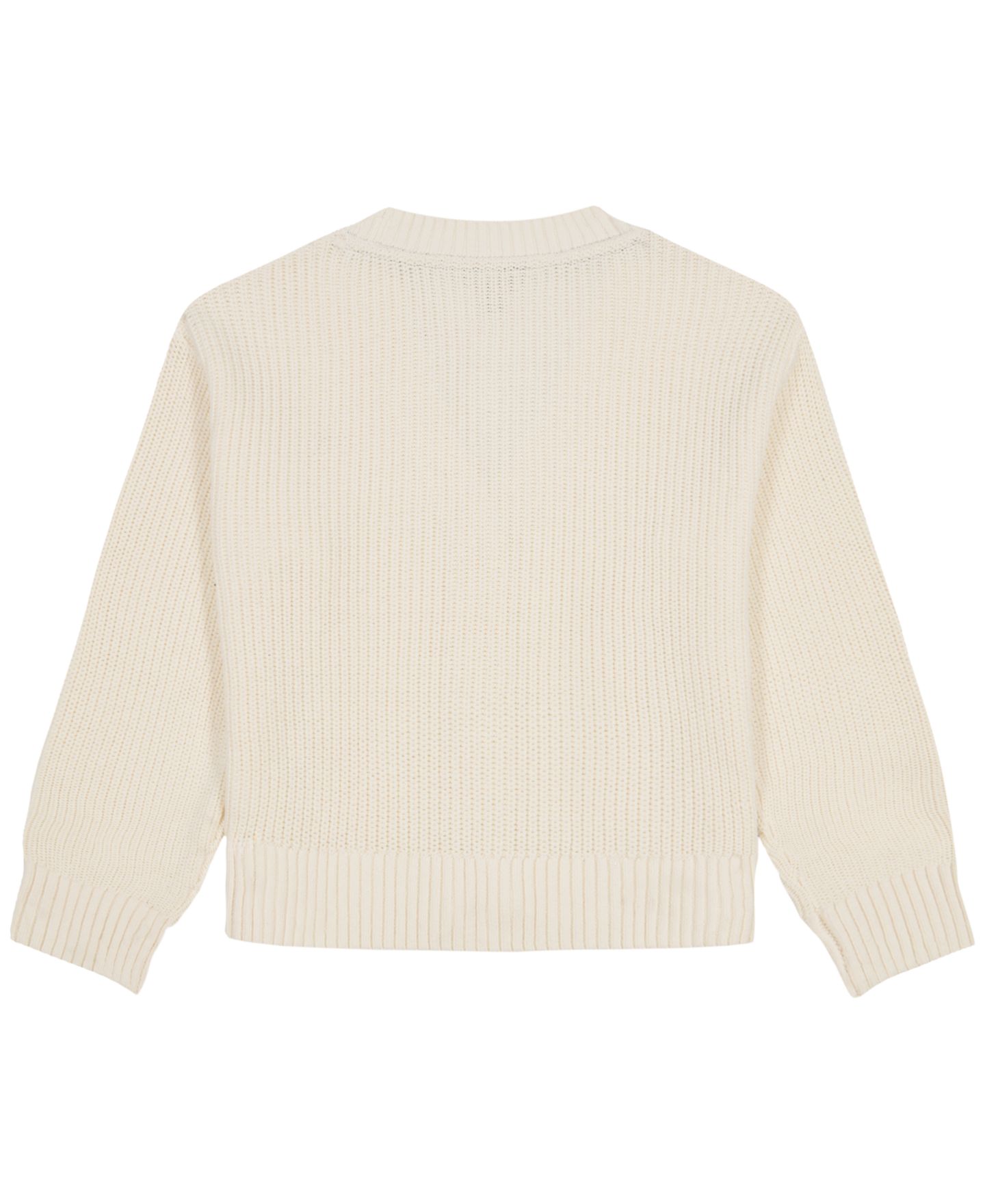 Кардиган Tommy Hilfiger Shaker Rib Cardigan Sweater для девочек, цвет: Натуральный — фото 2