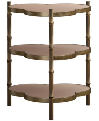 Eave 19" Metal Three-Tier Accent Table