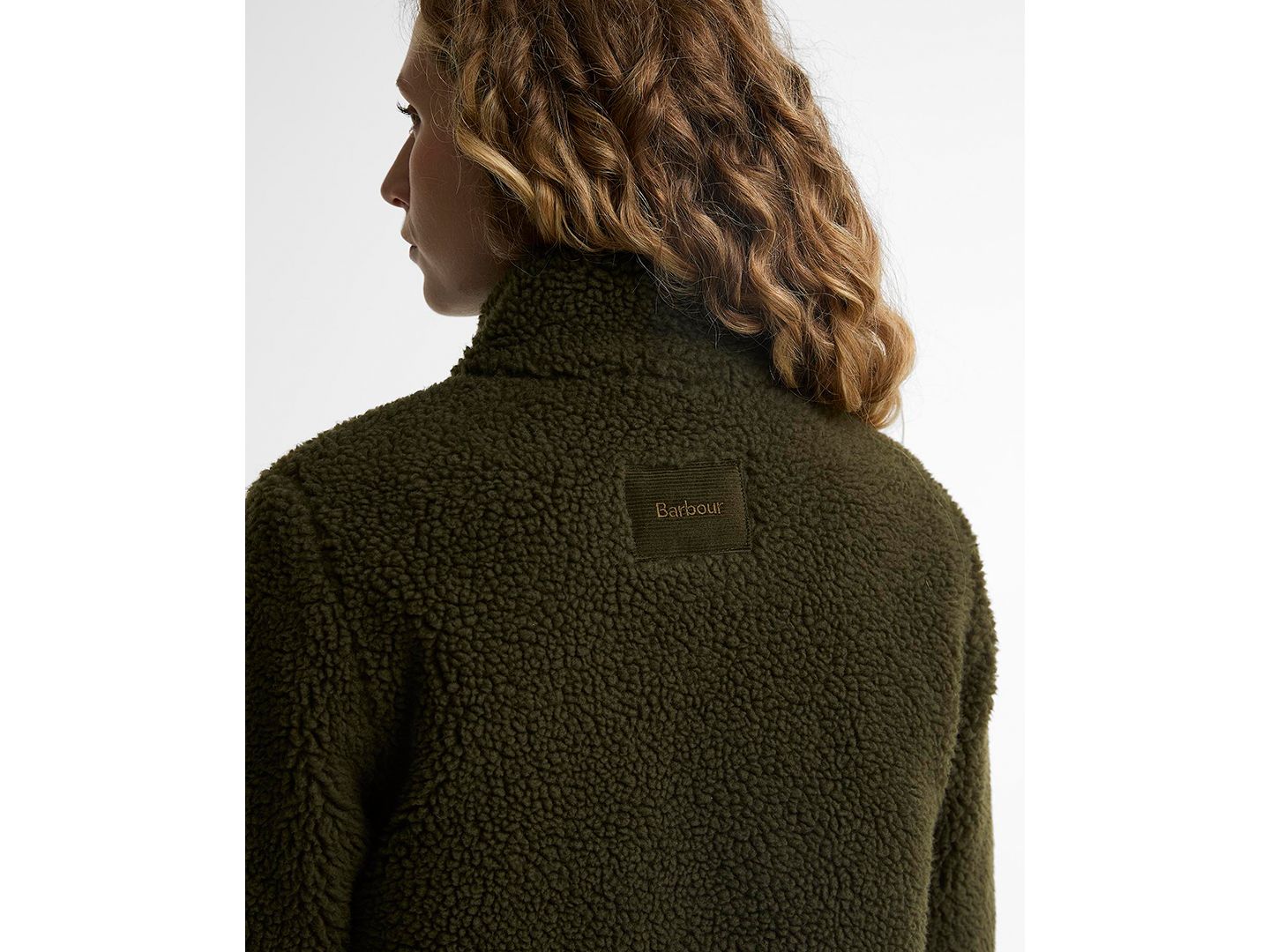 Женская куртка Barbour Elenora Casual Fleece, цвет: Оливковый — фото 5