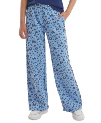 Girls' 7-16 Printed Wide-Leg Pants