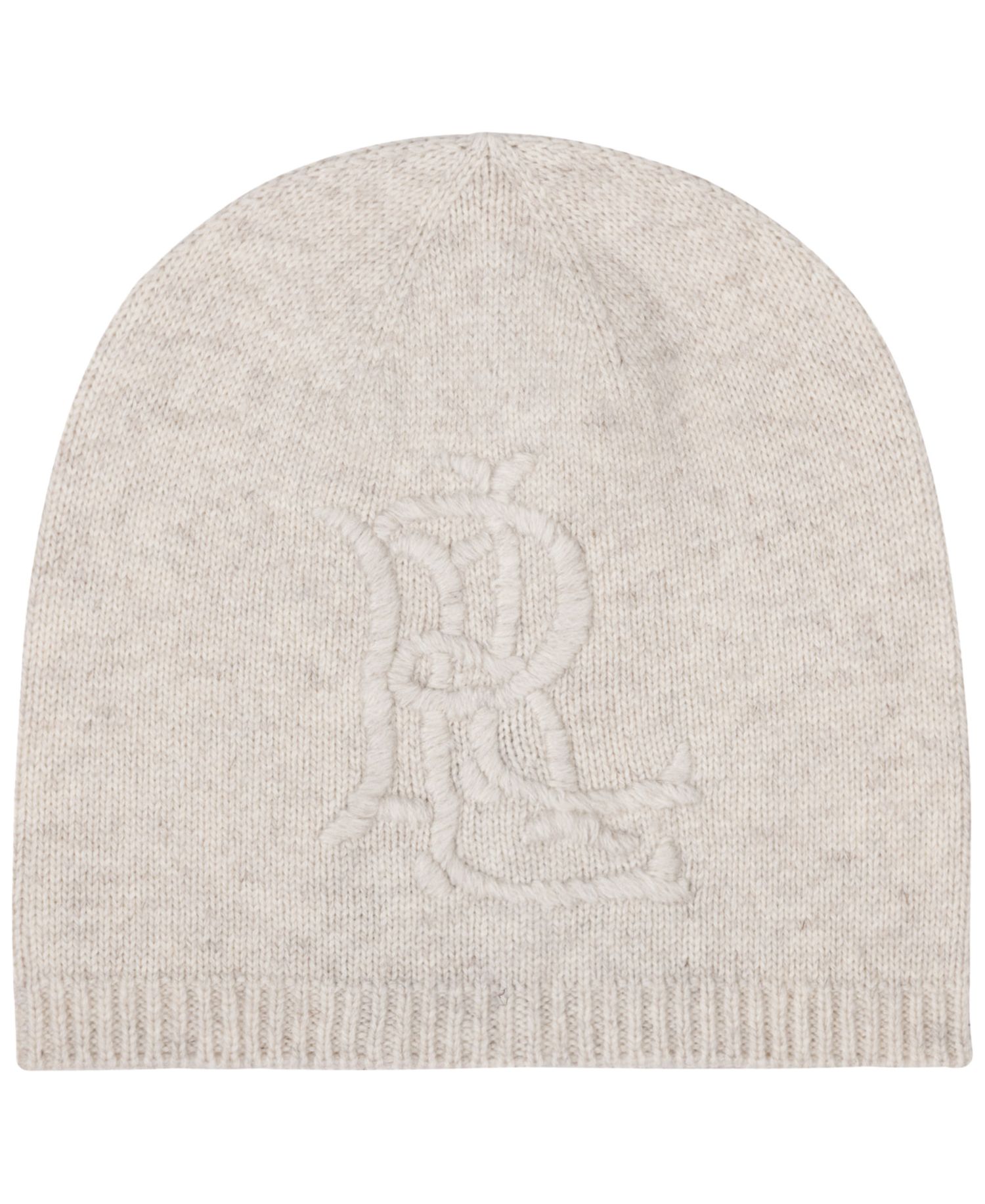 Embroidered Logo Rib Knit Hat