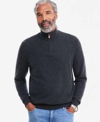 Men's Cashmere Quarter-Zip Sweater