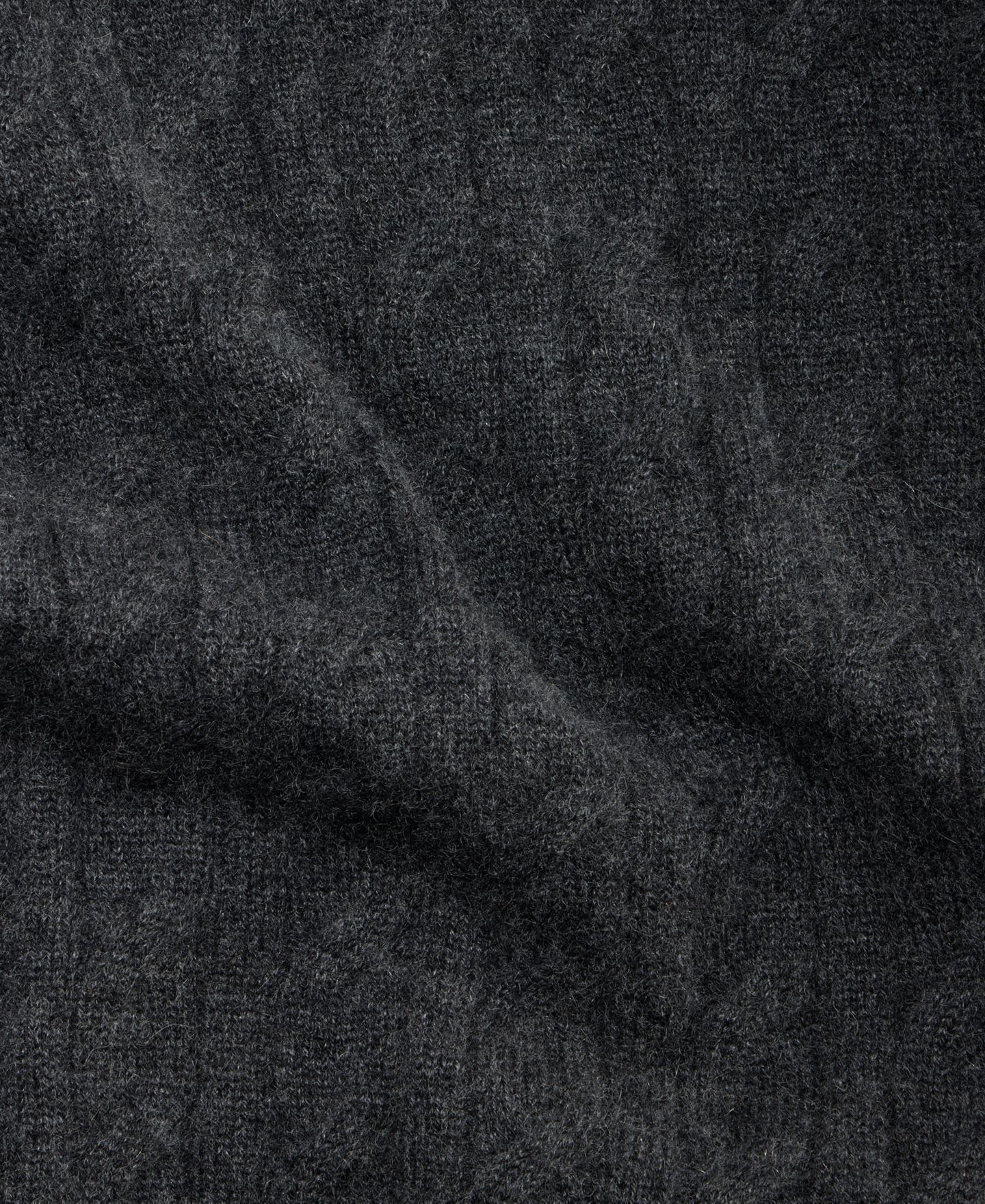 Мужской свитер Club Room Premium Cashmere Cable-Knit Turtleneck, цвет: Тёмный угольный — фото 5