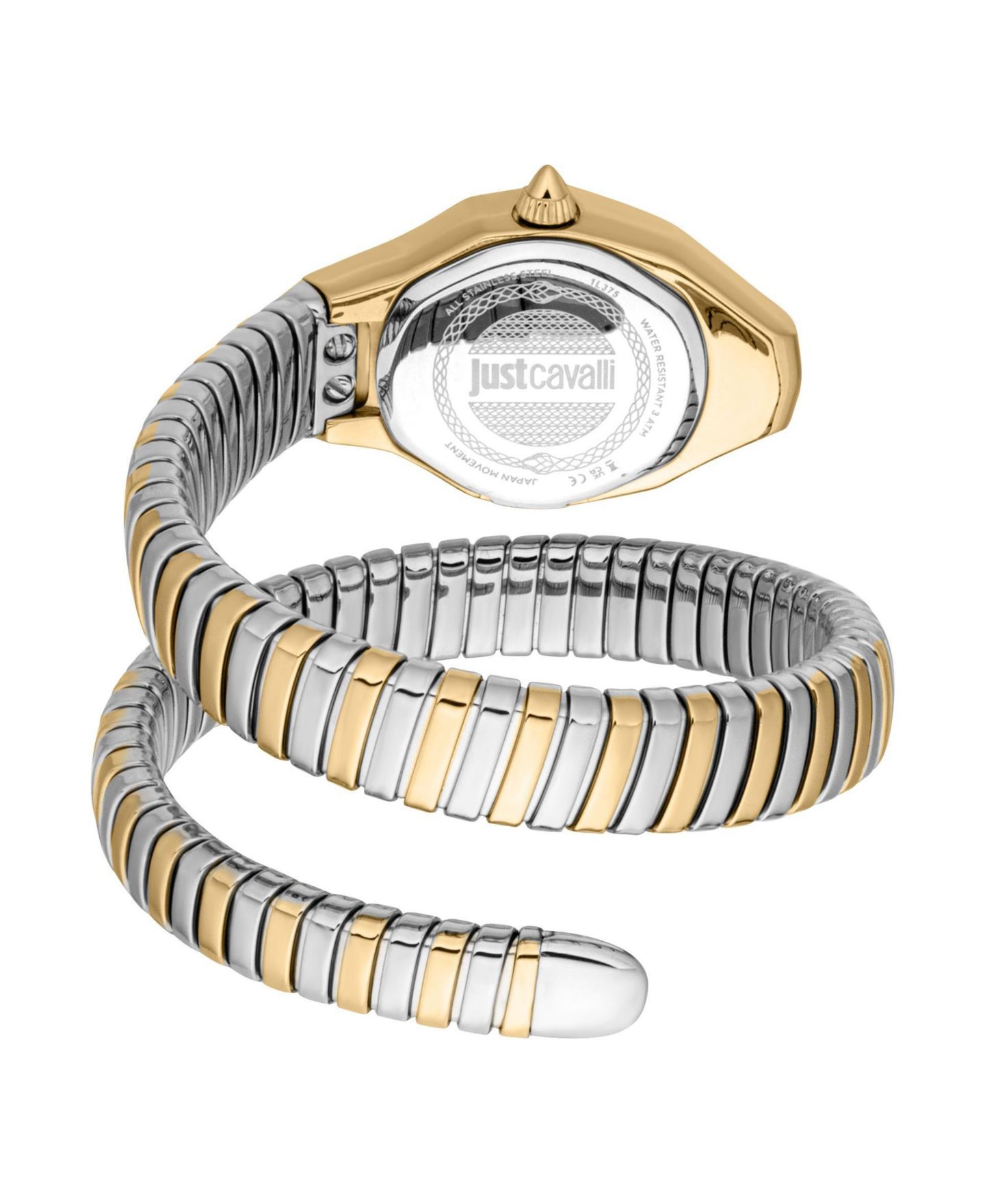 Женские часы Just Cavalli Vivace Quartz Two Tone Stainless Steel Bracelet Watch, цвет: Золотой — фото 2