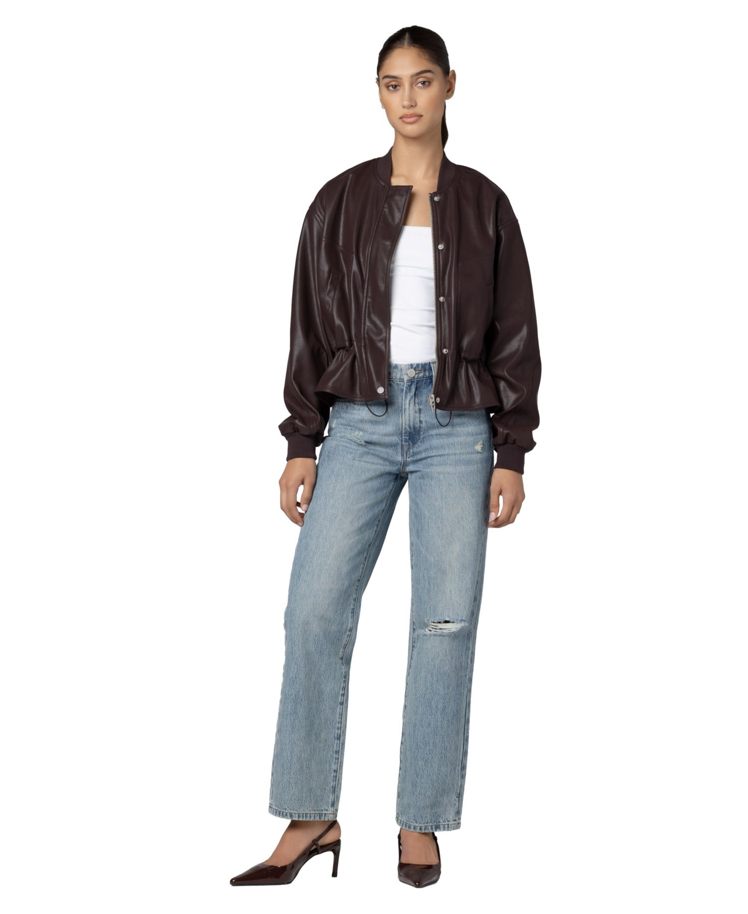 Women's Overdrive Collarless Peplum Jacket
