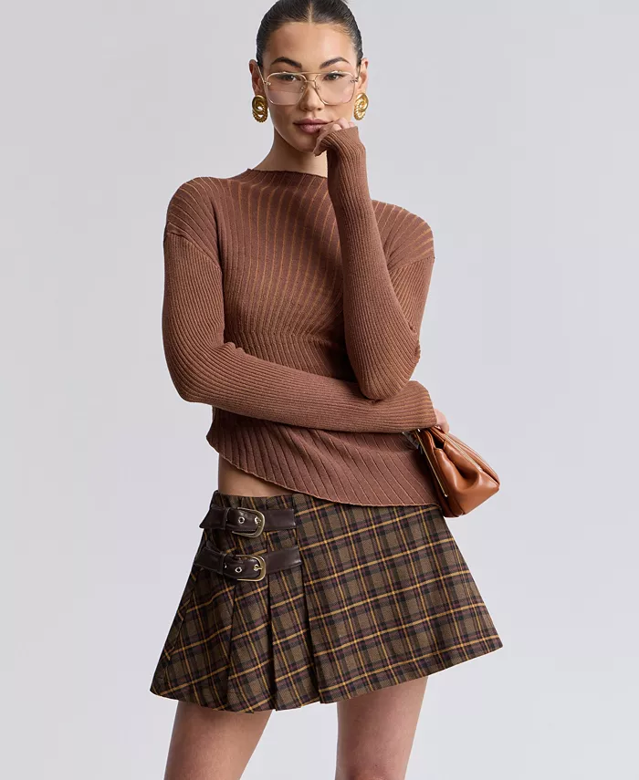 Women's Belted Mini Skort - thumbnail 7