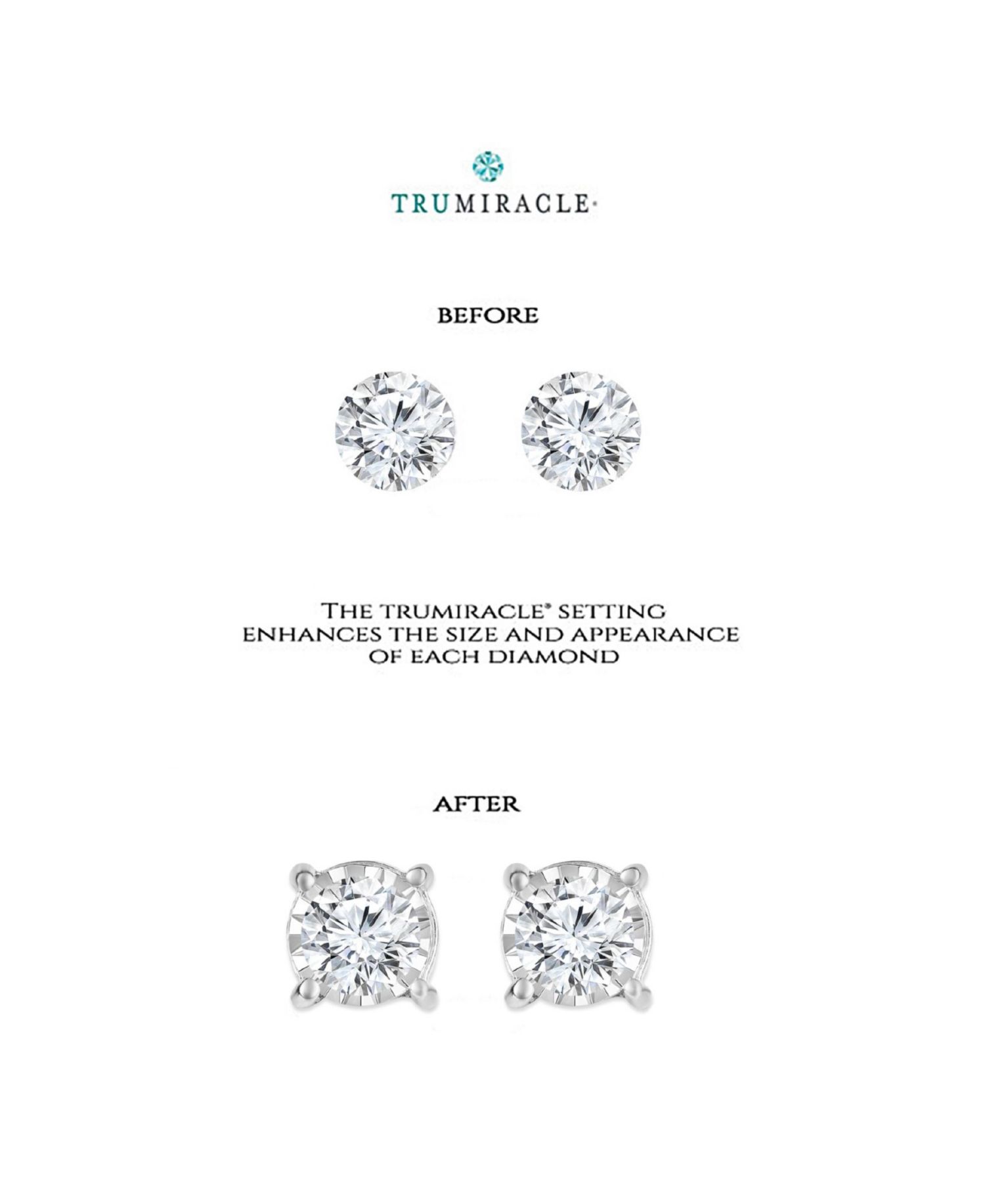 Diamond Stud Earrings (3/8 ct. t.w.) in 10k White, Yellow or Rose Gold