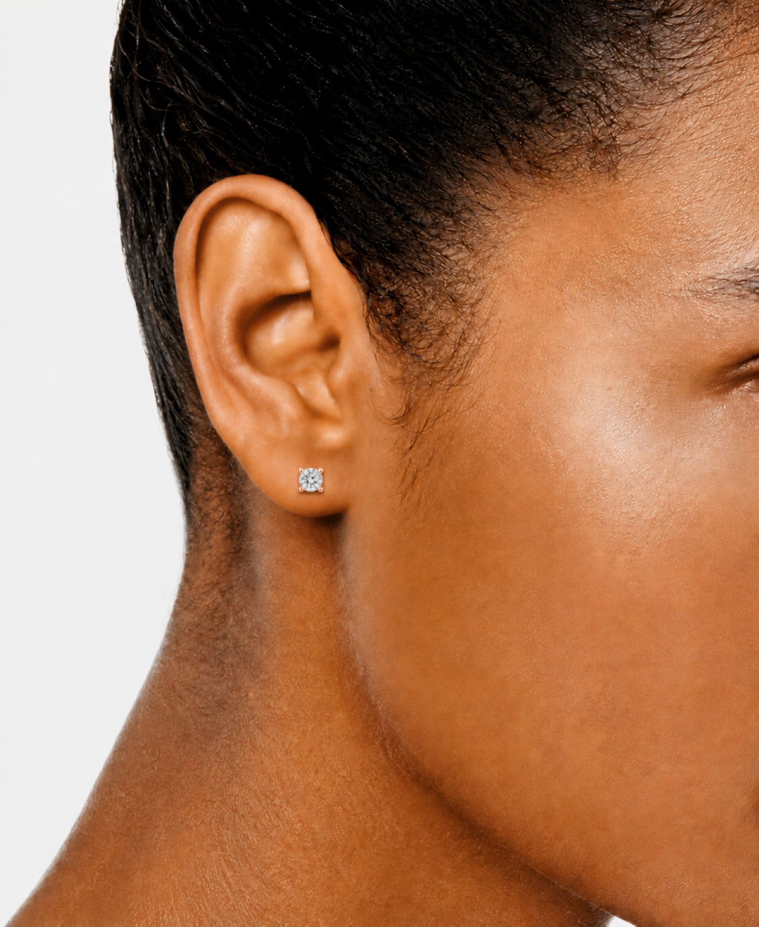 Diamond Stud Earrings (3/8 ct. t.w.) in 10k White, Yellow or Rose Gold