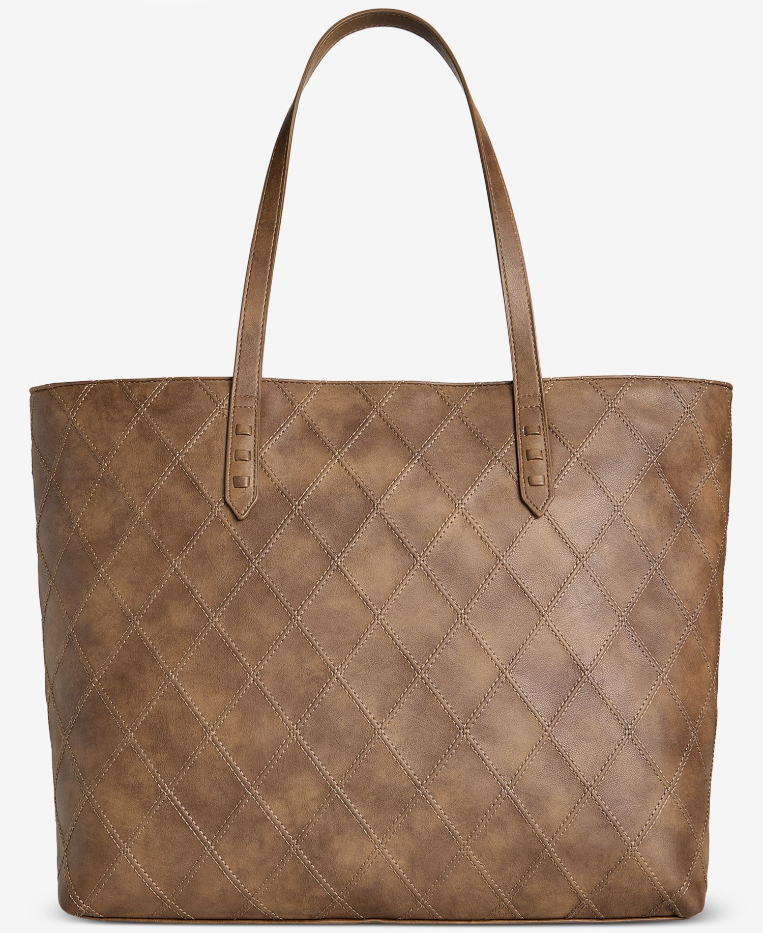 Large Diamond Quilted Tote Bag