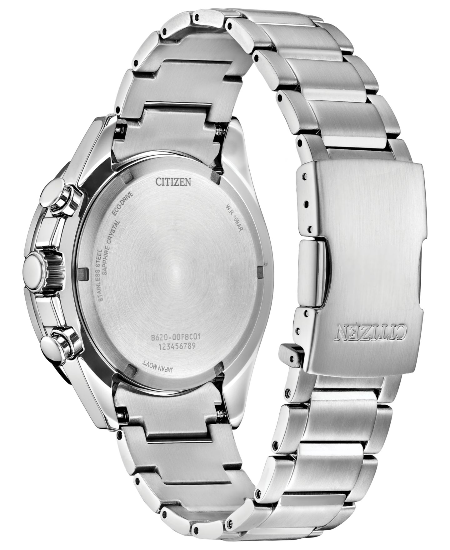 Мужские часы Citizen Endeavor Chronograph Silver-Tone Stainless Steel Bracelet Watch, 43mm — фото 5