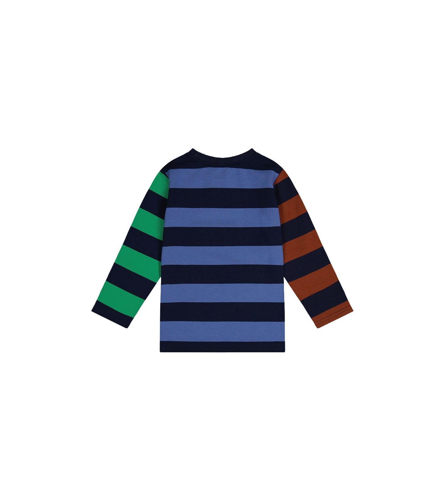 Little and Big Boy Large Striped Long Sleeve T-Shirt