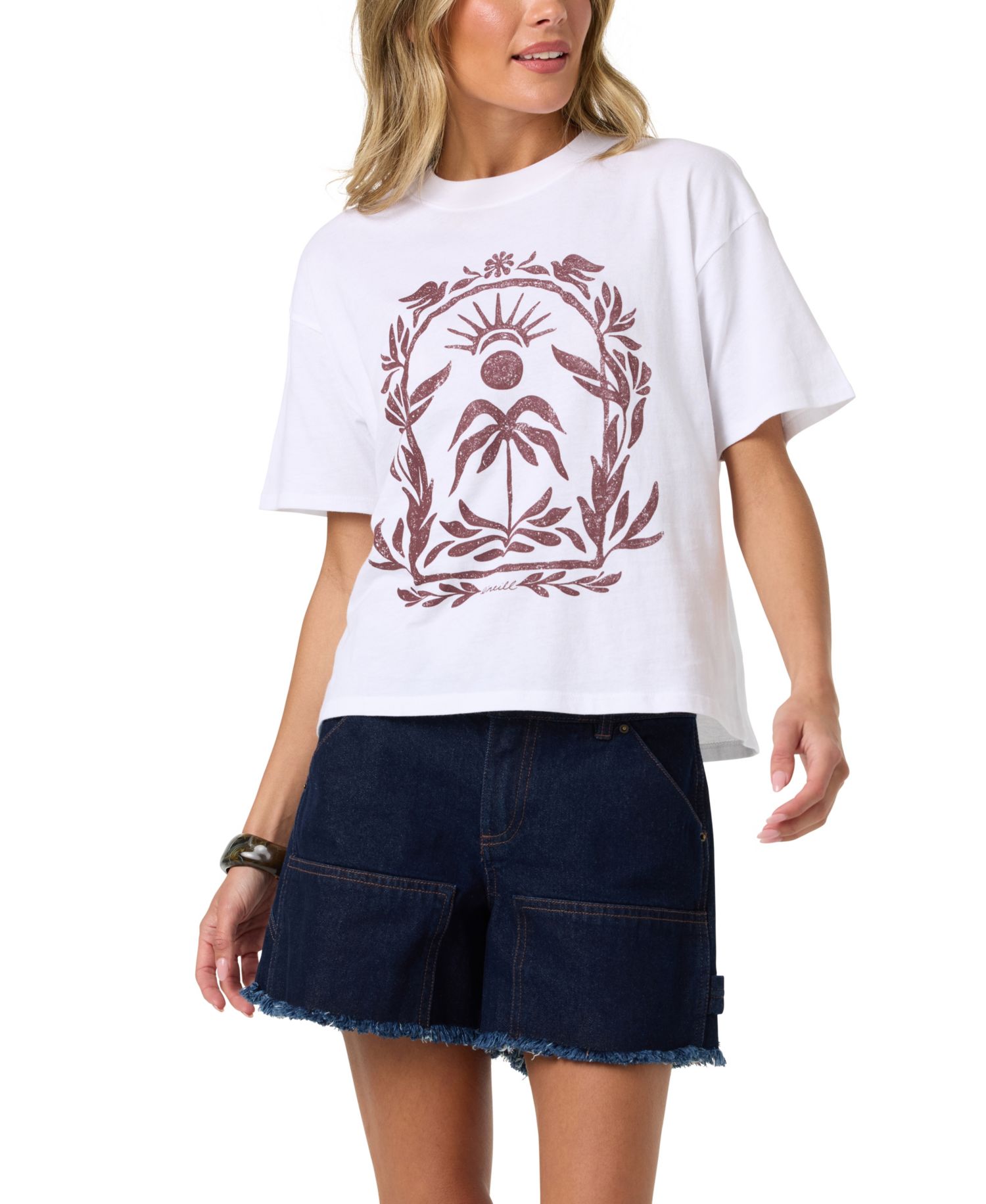 Women's Framed Floral Easy T-Shirt