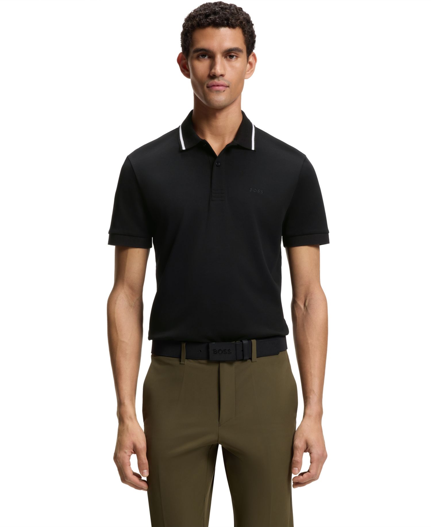 Men's Interlock Cotton Paddy Slim-Fit Polo Shirt