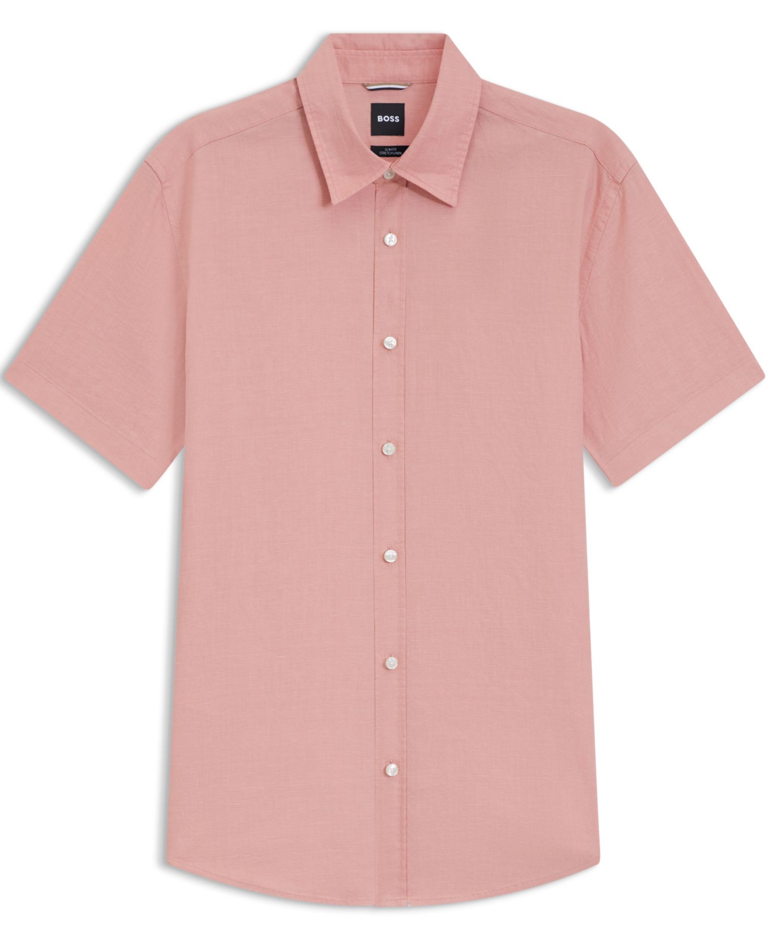 BOSS by Men's Stretch Linen Slim-Fit Shirt