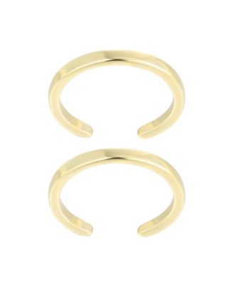 Gold Set of 2 Adjustable Toe Ring Bands
