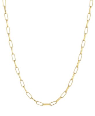Tarnish Resistant Gold Paperclip Chain Necklace