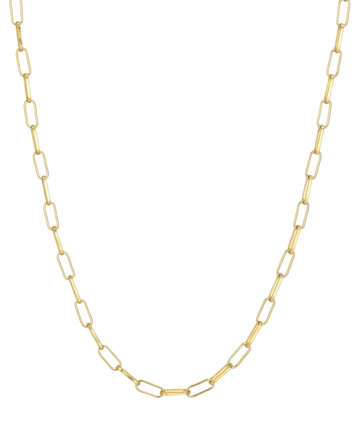 Adornia Tarnish Resistant Gold Paperclip Chain Necklace - Gold