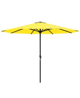 12Feet Patio Umbrella Push Tilt Crank 8 Ribs Outdoor Table Garden Pool