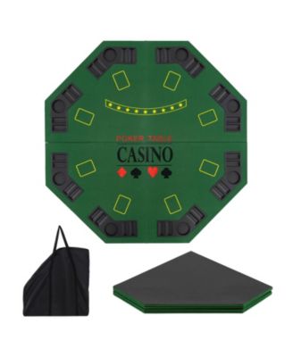 Portable Poker Table Top for 8 Players with Foldable Design and Carry Bag