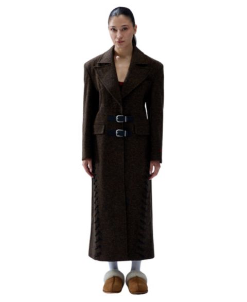 Женские куртки PCFG Women's Cashmere And Wool Blend Long Overcoat