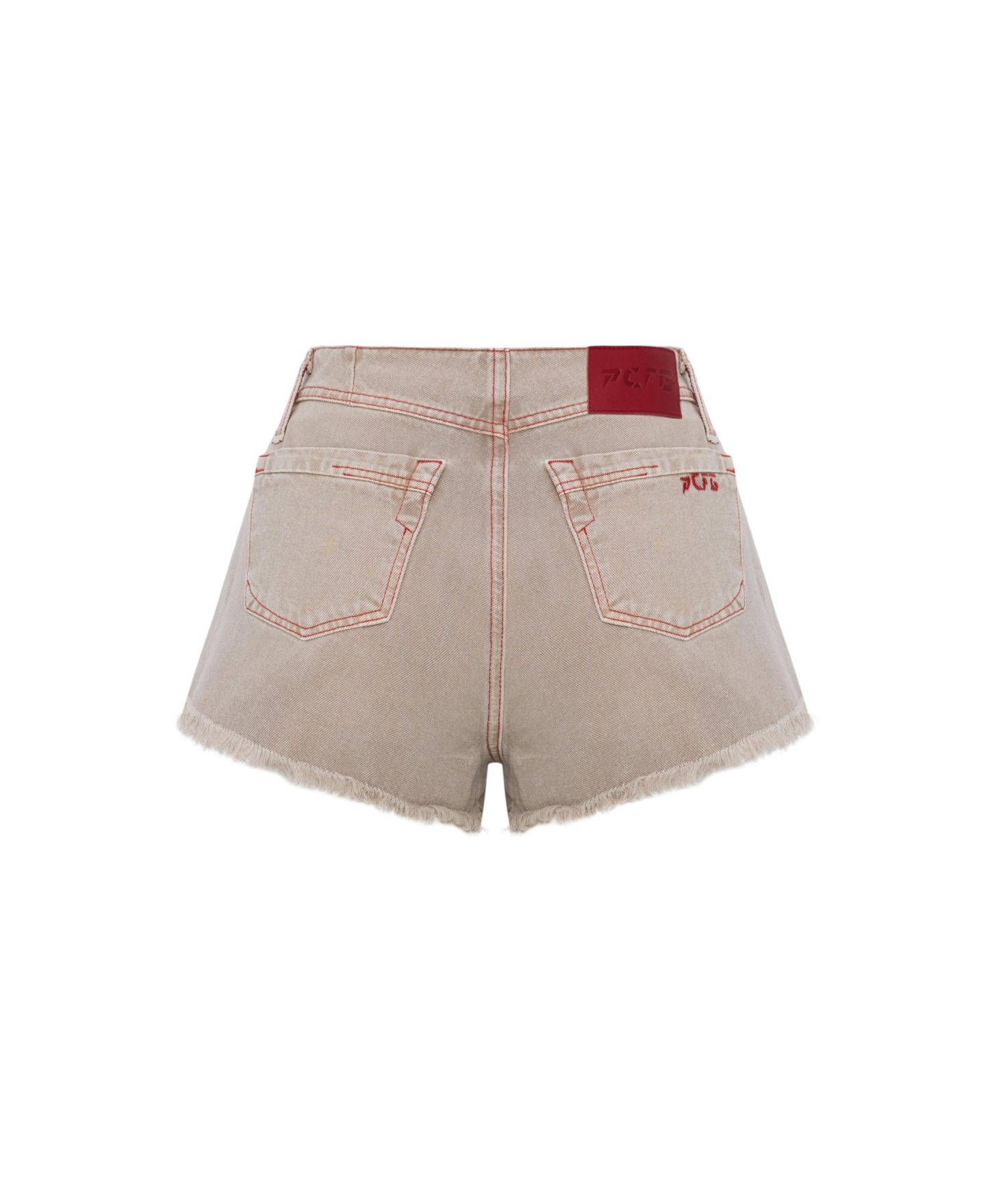 Женские шорты PCFG Distressed Faded Super Mini Denim, цвет: Moon Rock — фото 8
