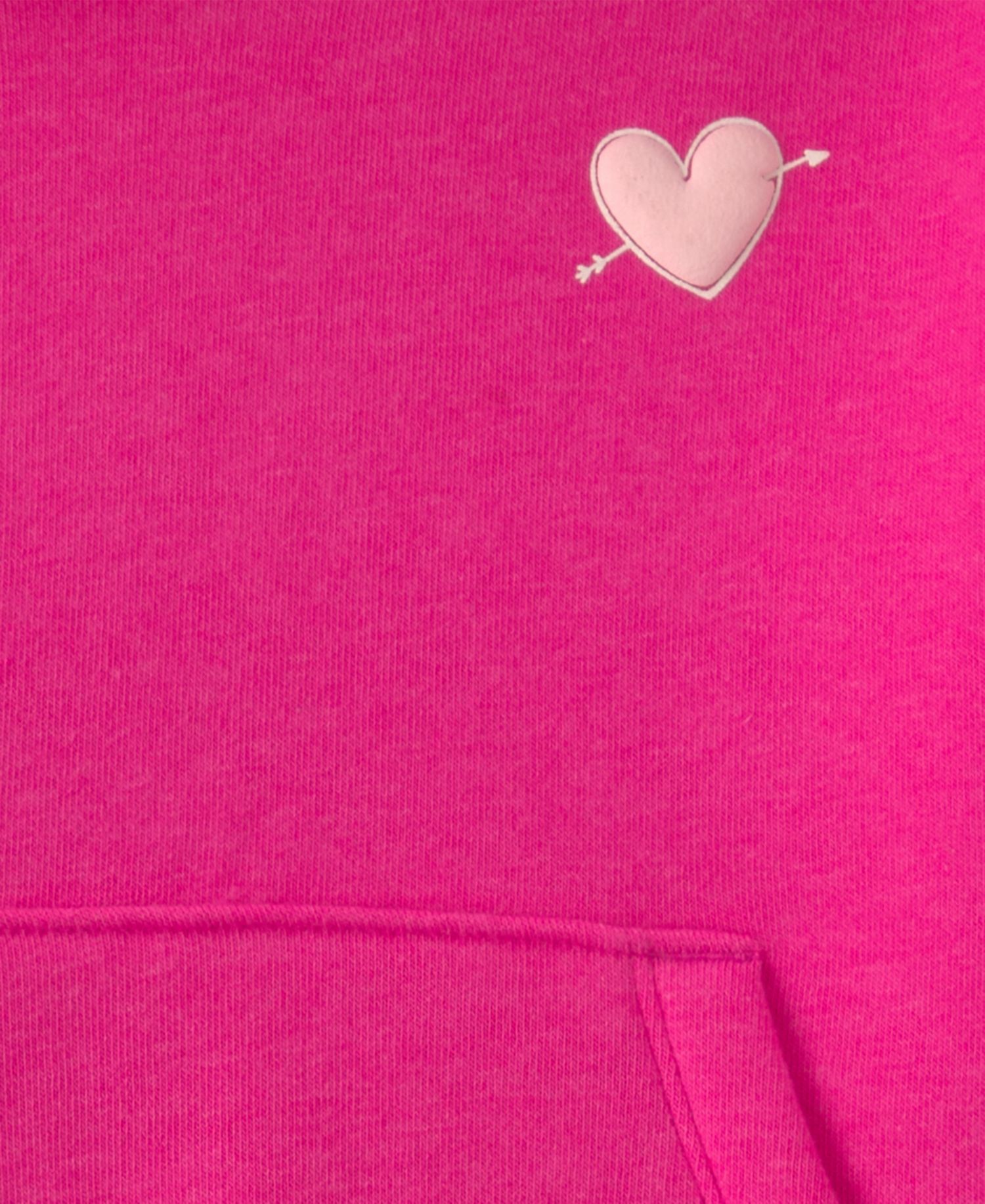 Baby Girls' Heart Fleece Hoodie and Pants, 2-Piece Set