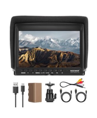 F100 Camera Battery and Charger with 7 Inch, 4400mAh for Photography and Video