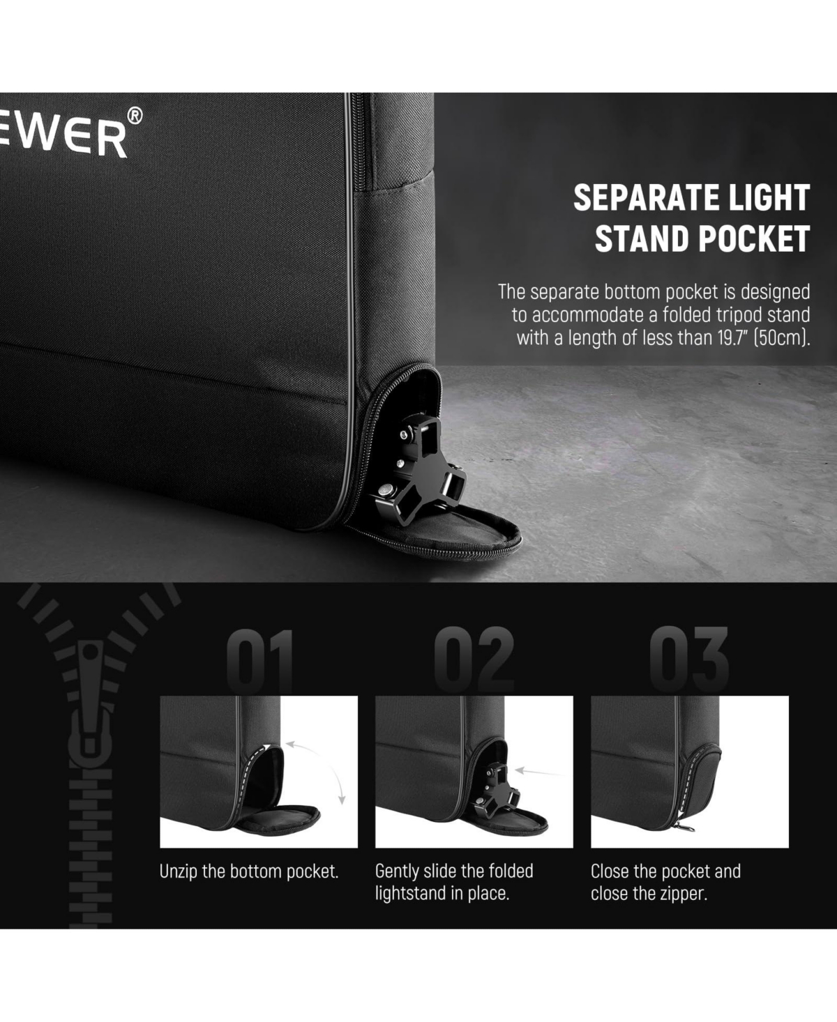 Neewer Ru-011 Ring Light with 19.7", 50cm