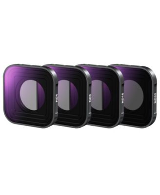 ND4 Camera Lens Filter with ND4, ND8, ND16 for GoPro Hero 13 12 11 10 9 Black