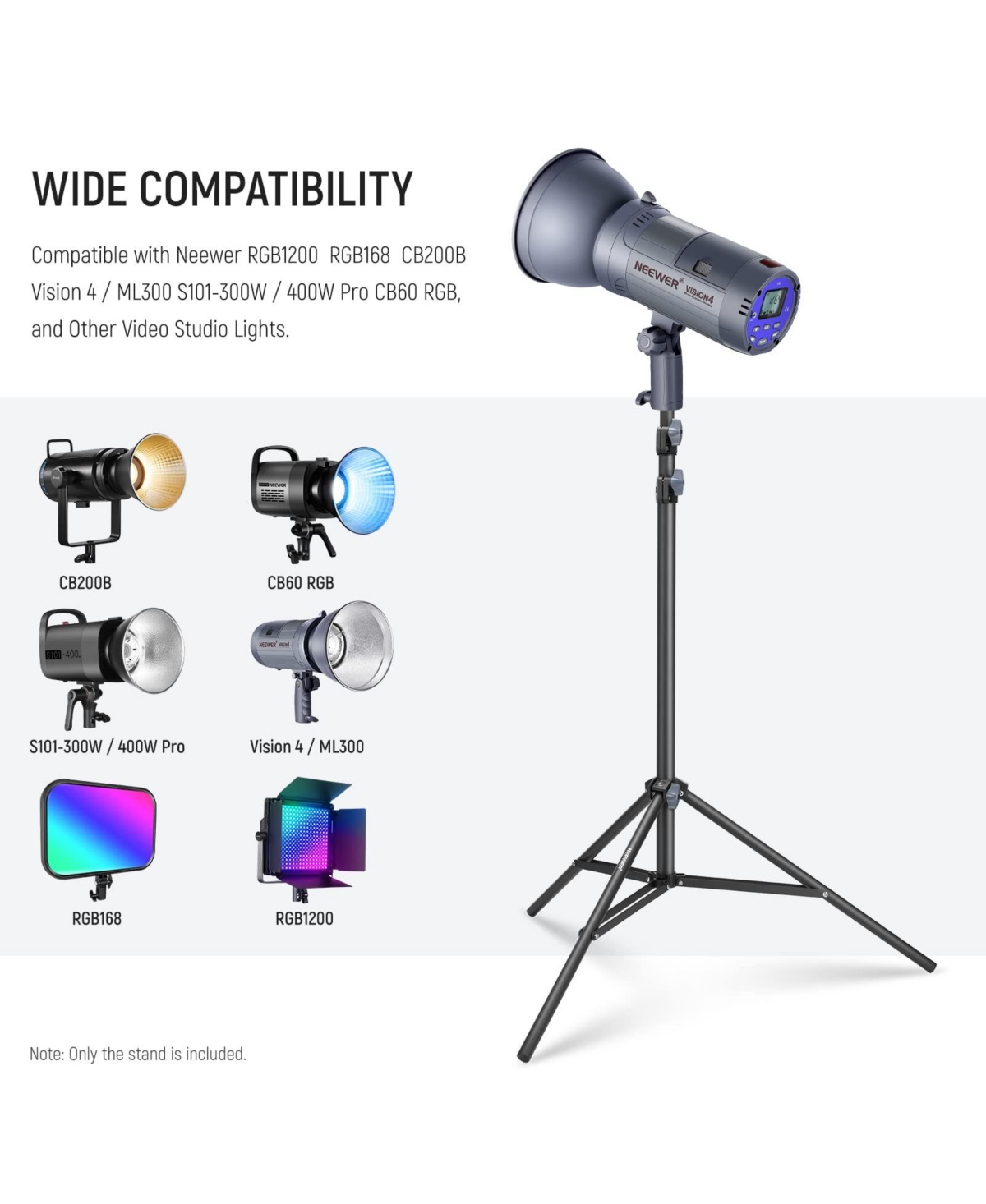 Neewer St-200 Ring Light with 6.6ft, 200cm, 22lbs