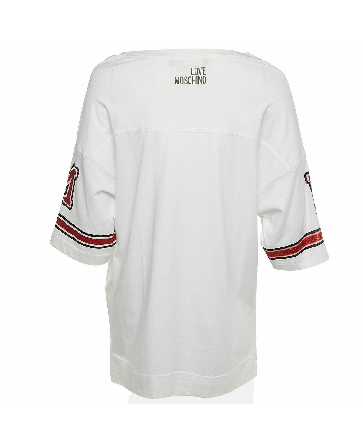 Pre-Owned Love Moschino Women's Beaded Cotton Belted Shirt view 2 — MAYCSS fashion products