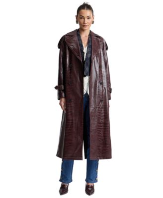 Women's Maxi Double-Breasted Trench Coat